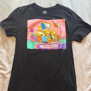 Simpsons Black Graphic Mens T-Shirt